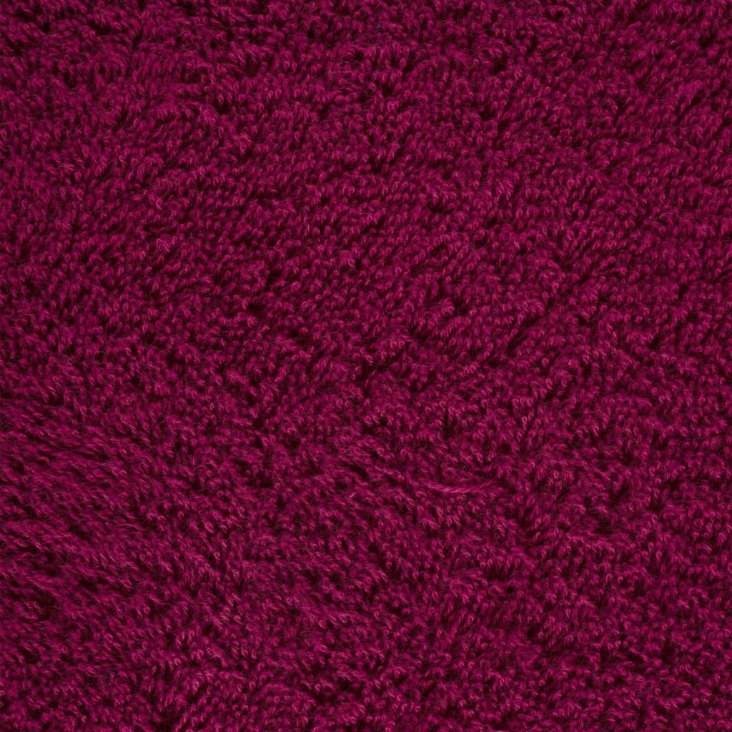 Ensemble de serviettes premium 6 pièces SOLUND Bordeaux 600 g/m²