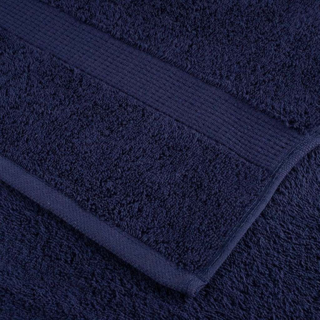 Ensemble de serviettes premium 6 pièces SOLUND bleu marine 600 g/m²