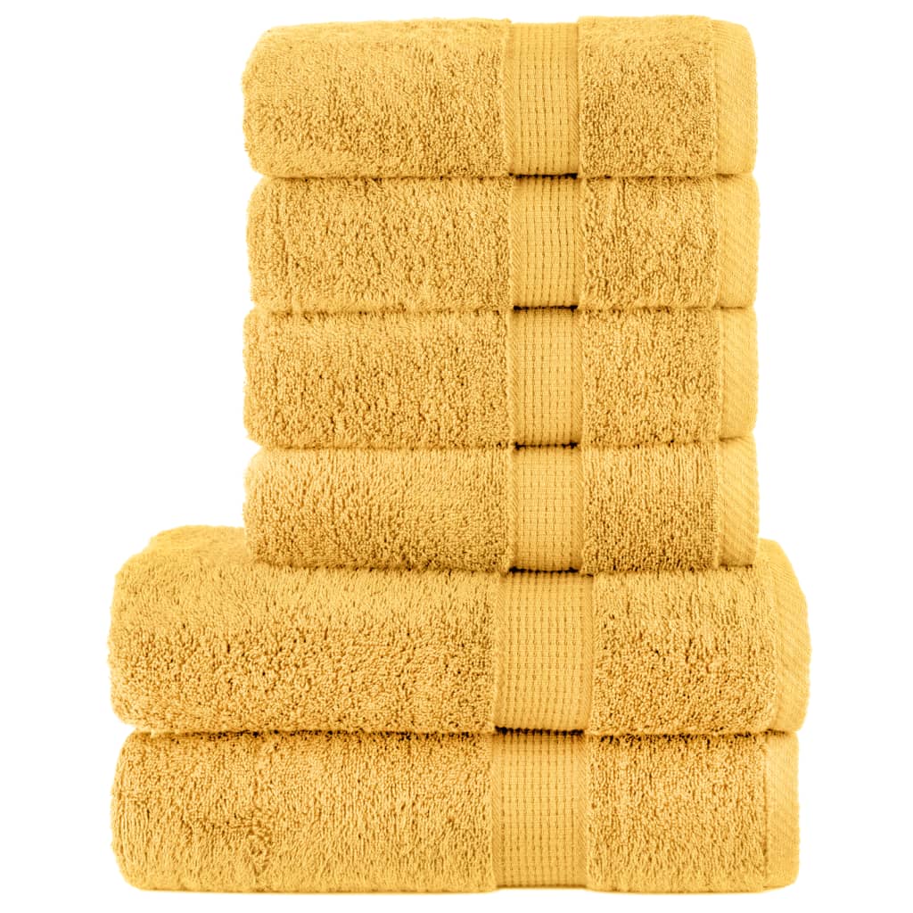Ensemble de serviettes premium 6 pièces SOLUND Golden 600 g/m²