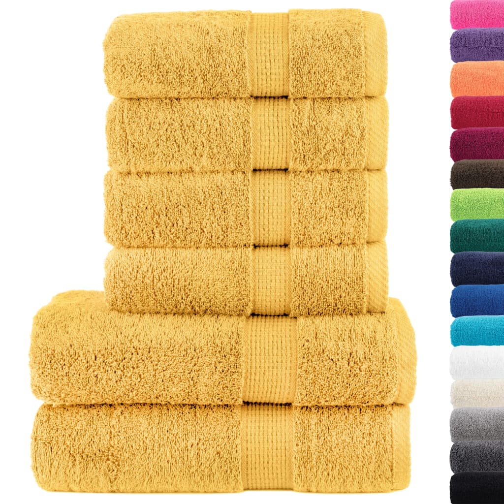 Ensemble de serviettes premium 6 pièces SOLUND Golden 600 g/m²