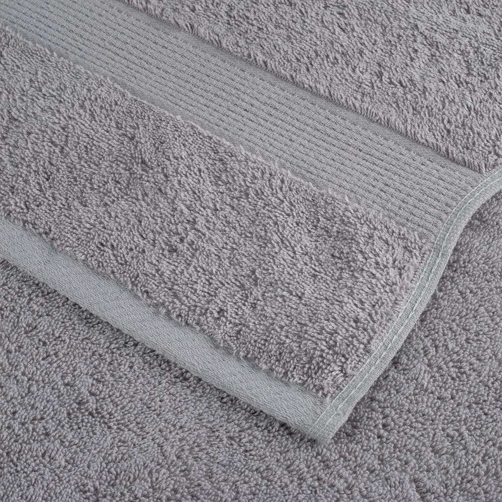 Ensemble de serviettes premium 6 pièces SOLUND gris 600 g/m²