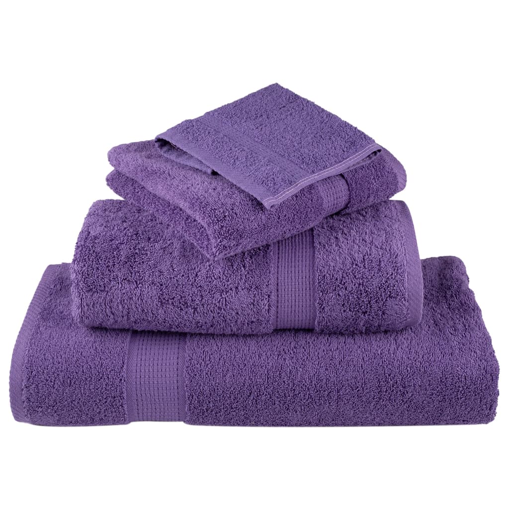 Ensemble de serviettes premium 6 pièces SOLUND violet 600 g/m²