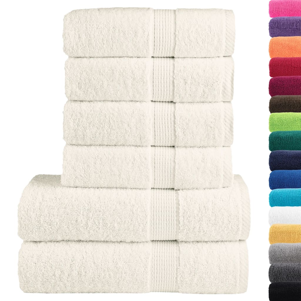 Ensemble de serviettes premium 6 pièces SOLUND crème 600 g/m²
