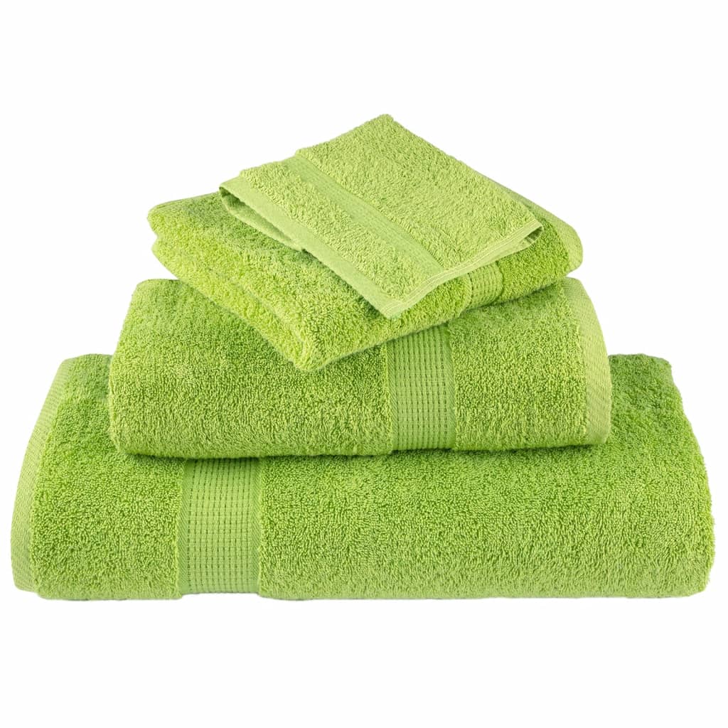 Ensemble de serviettes premium 6 pièces SOLUND Vert Pomme 600 g/m²