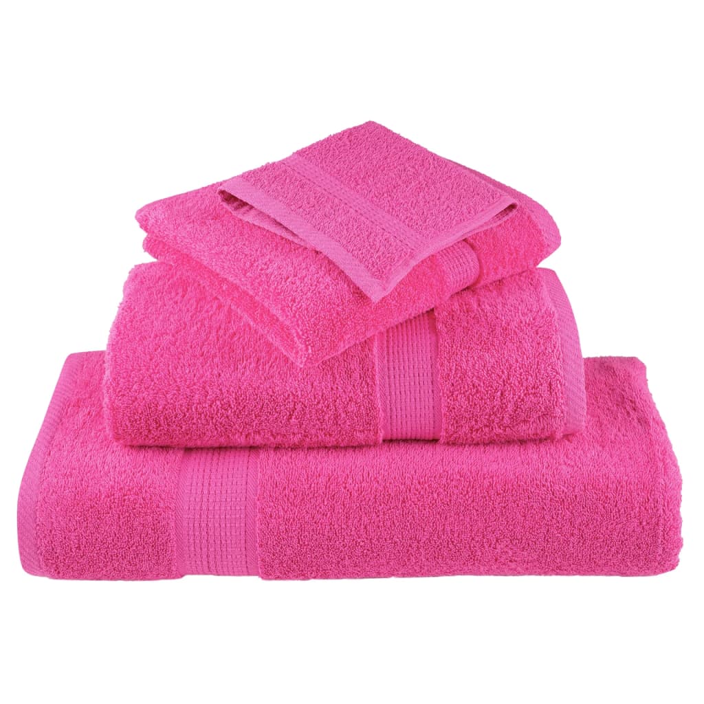 Ensemble de serviettes premium 6 pièces SOLUND rose 600 g/m²