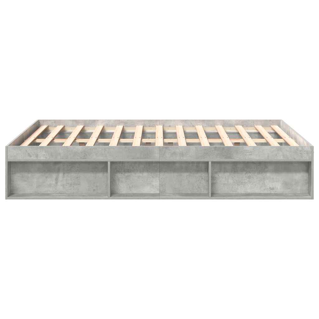 Bettgestell Betongrau 135x190 cm