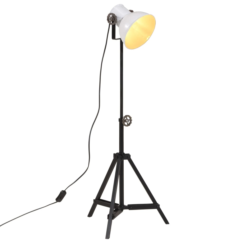 Lampadaire 25 W blanc 35x35x65/95 cm E27