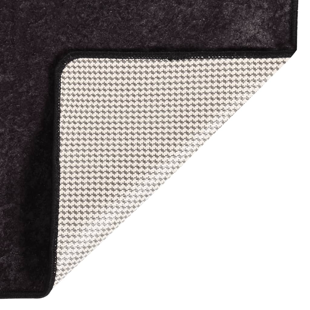 Tapis lavable anthracite 120x170 cm antidérapant