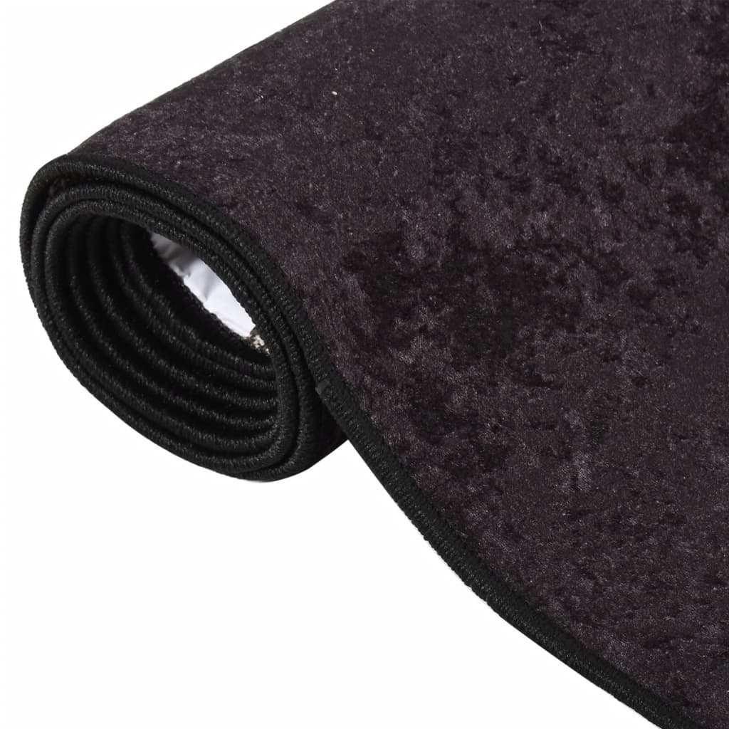 Tapis lavable anthracite 120x170 cm antidérapant