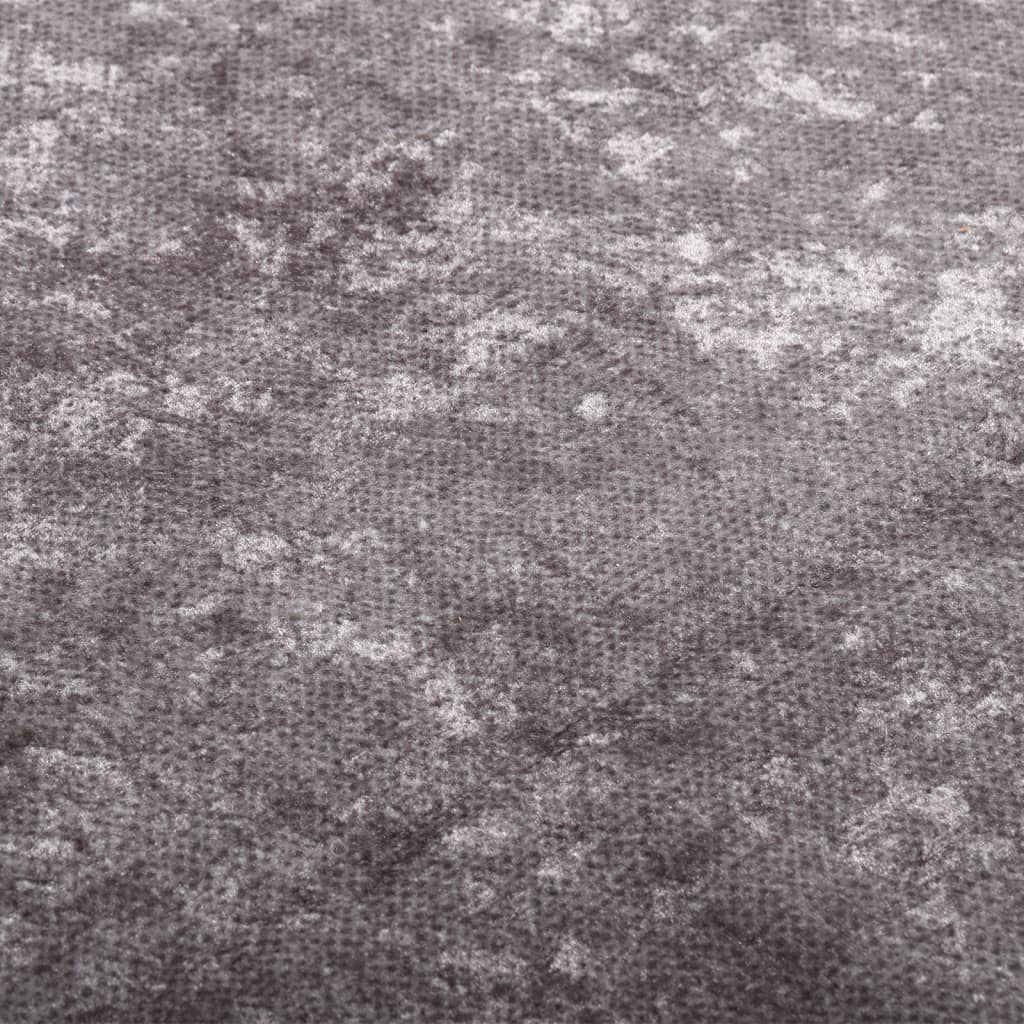 Tapis gris lavable 150x230 cm antidérapant