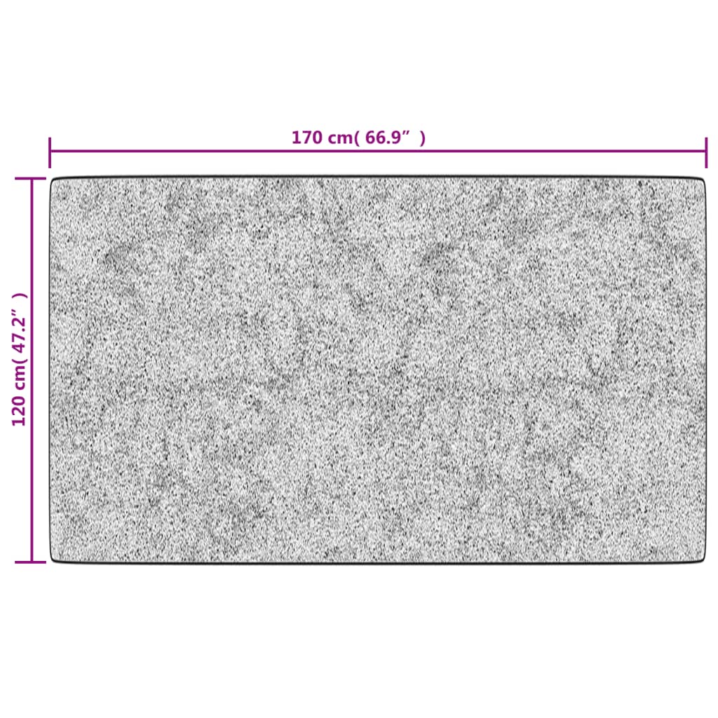 Tapis lavable multicolore 120x170 cm antidérapant