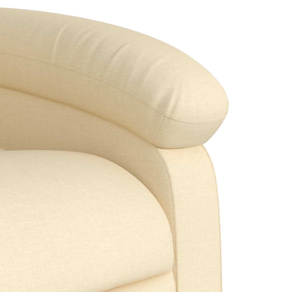 Electric Massage Chair Cream Fabric