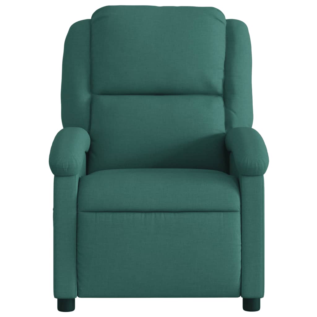 Electric Massage Chair Dark Green Fabric