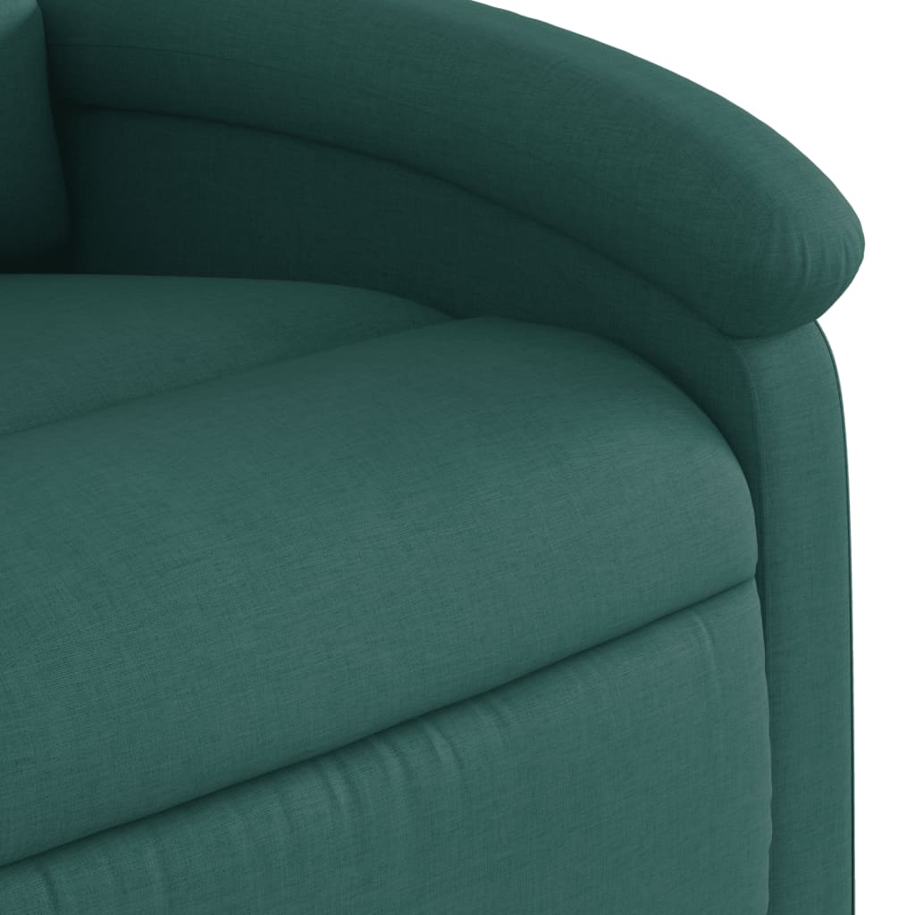 Electric Massage Chair Dark Green Fabric