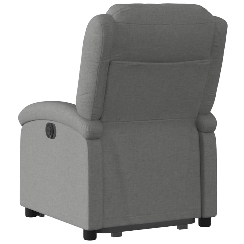 Fauteuil relax avec releveur électrique en tissu gris foncé