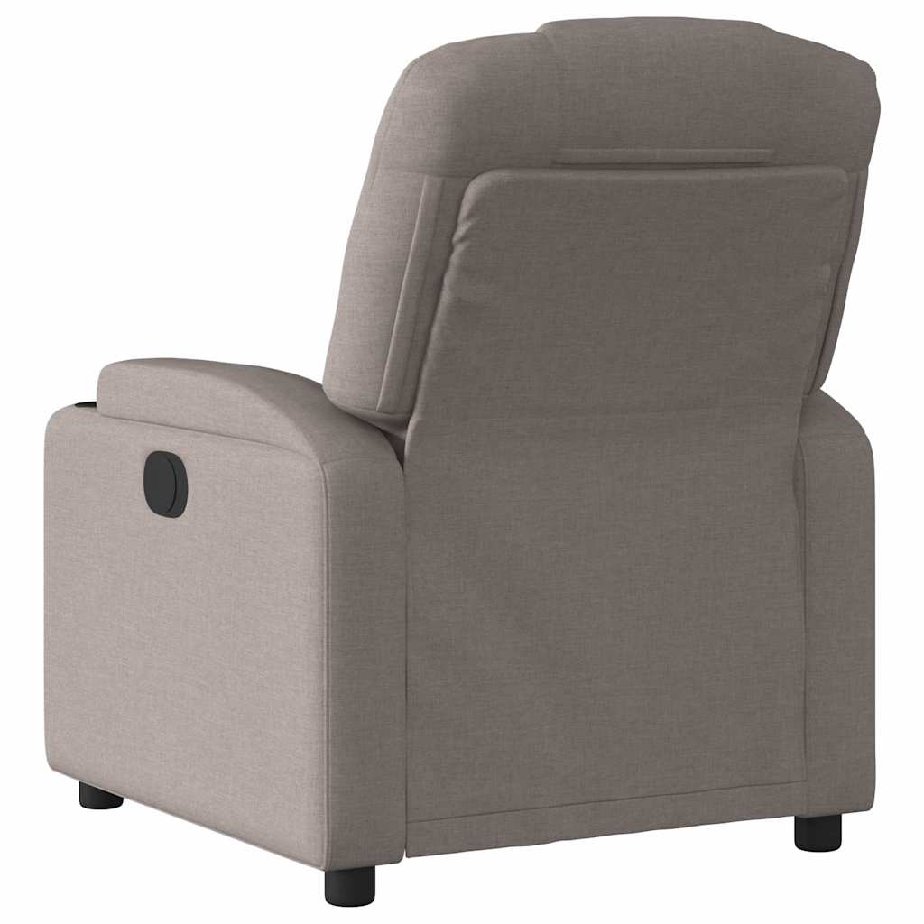 Fauteuil de massage électrique en tissu taupe