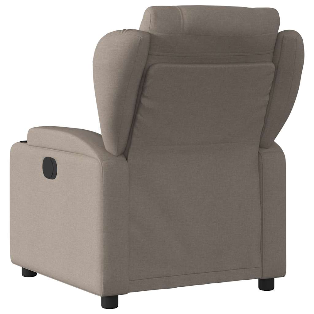 Fauteuil de massage électrique en tissu taupe