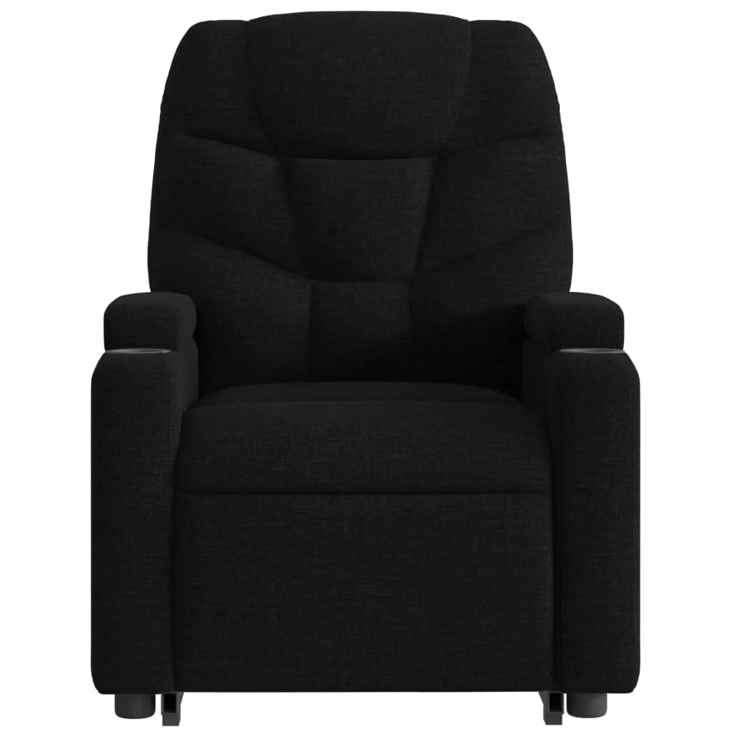 Fauteuil inclinable avec releveur électrique, tissu noir