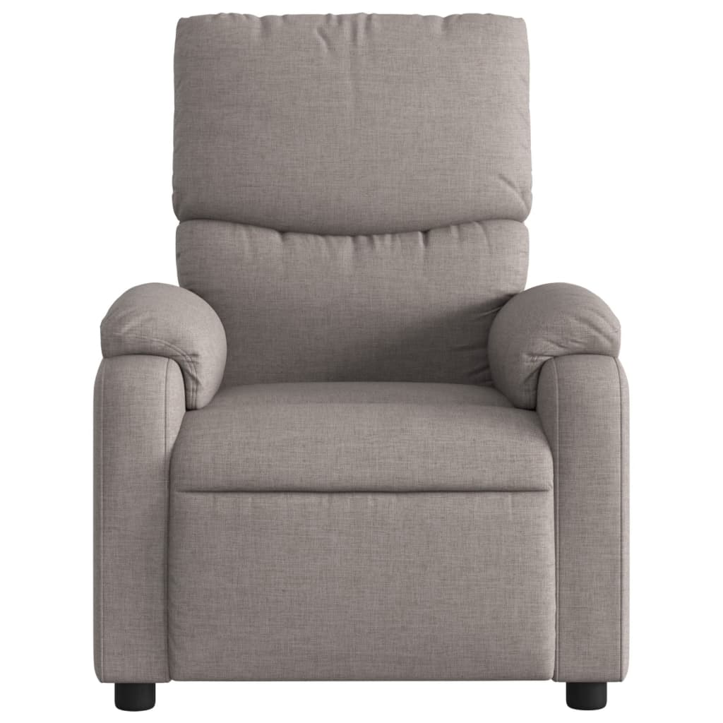 Fauteuil de massage électrique en tissu taupe