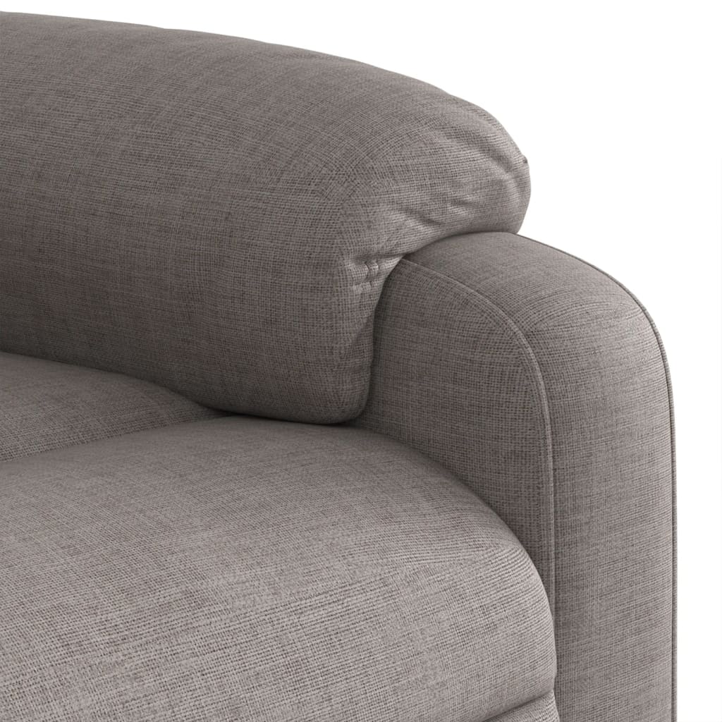 Fauteuil de massage électrique en tissu taupe