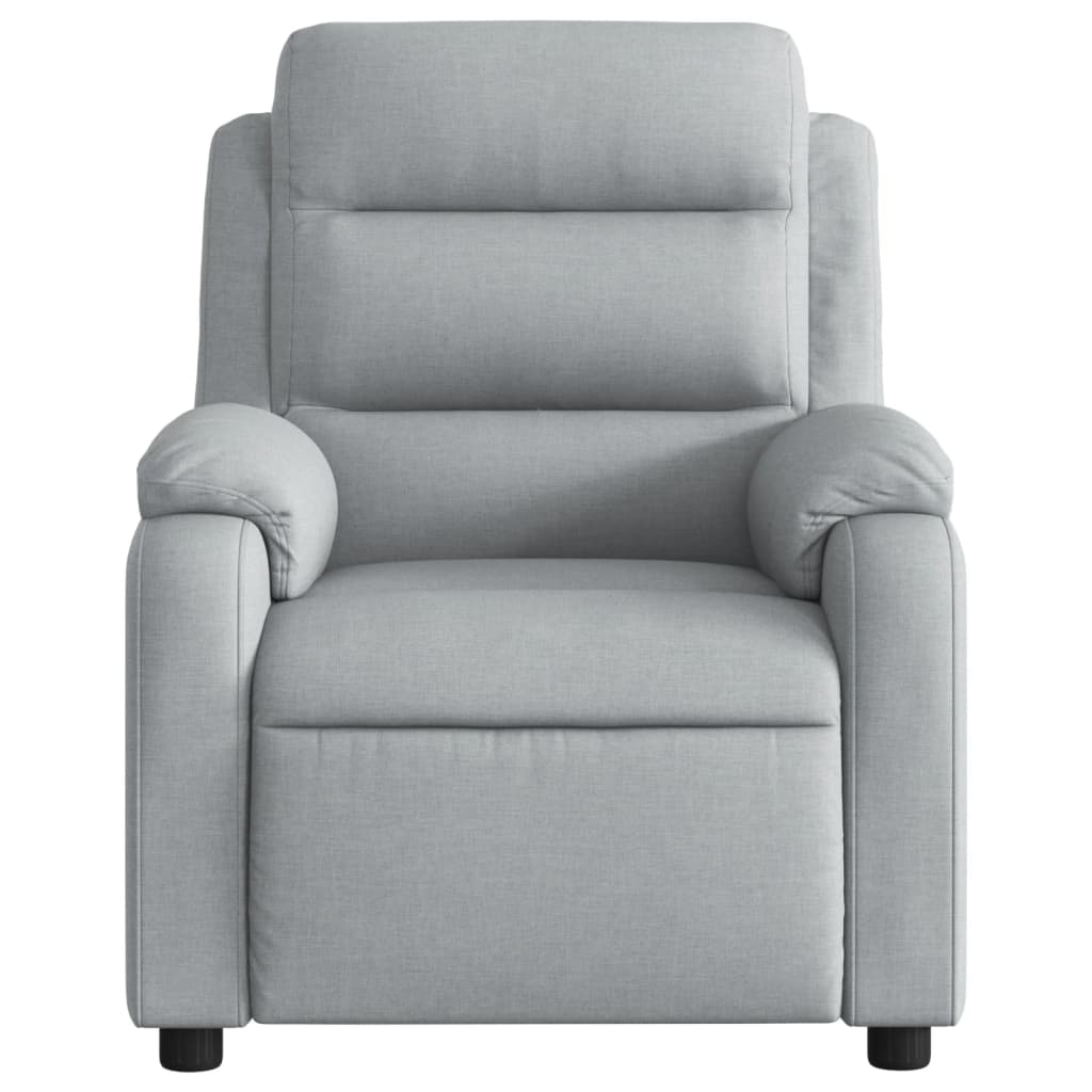 Electric massage chair light grey fabric