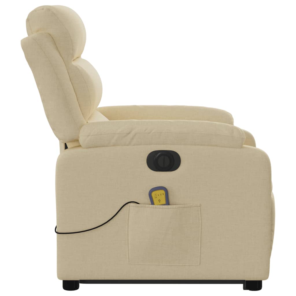 Electric massage chair with stand-up aid cream fabric