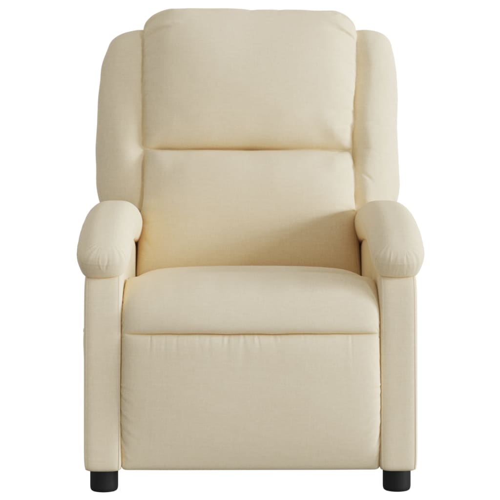 Relaxsessel, cremefarbener Stoff