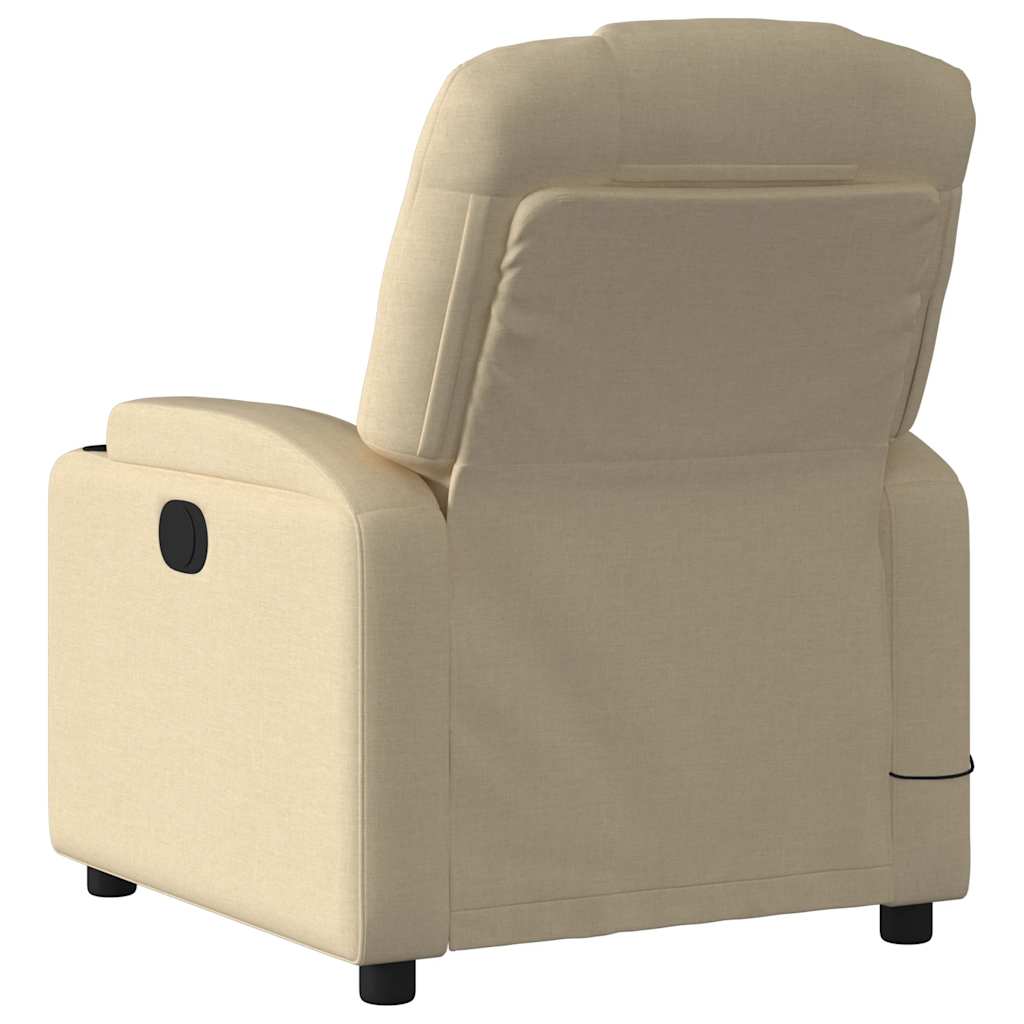 Massage-Relaxsessel Cremefarbener Stoff