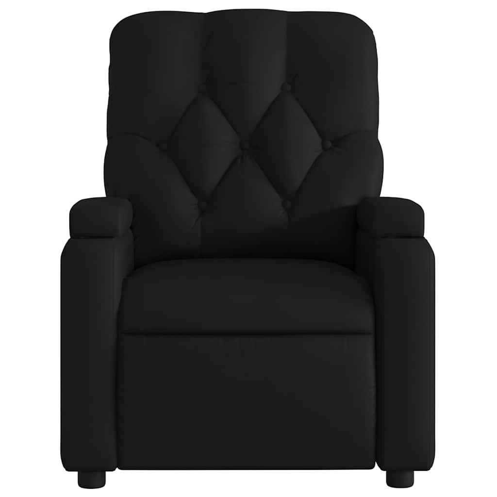 Massage-Relaxsessel, Kunstleder, Schwarz