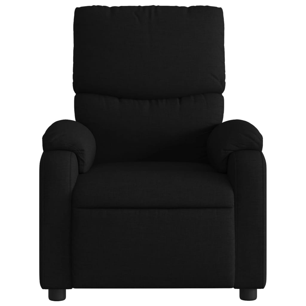 Massage-Relaxsessel, schwarzer Stoff