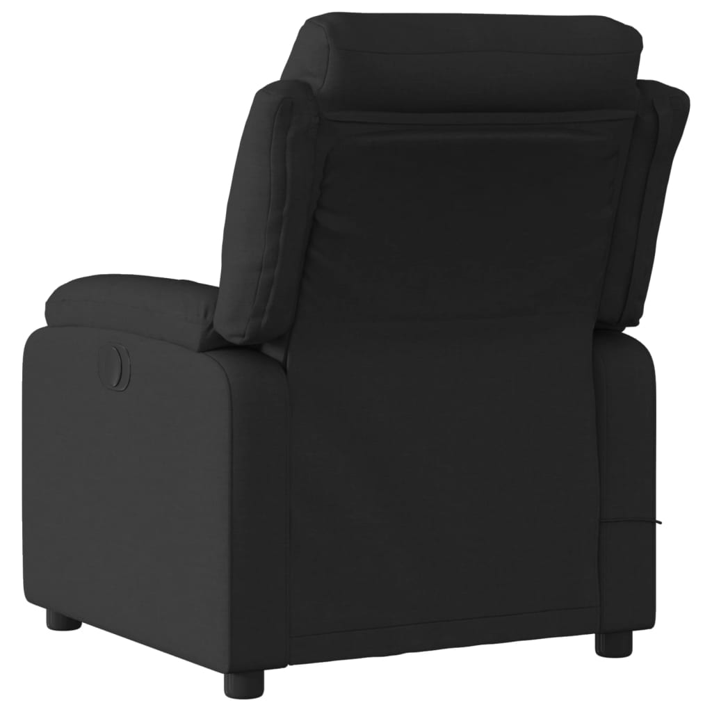 Massage-Relaxsessel, schwarzer Stoff
