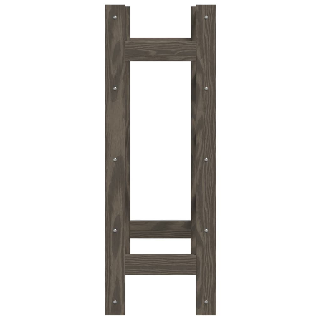 Wine rack for 20 bottles gray solid pine