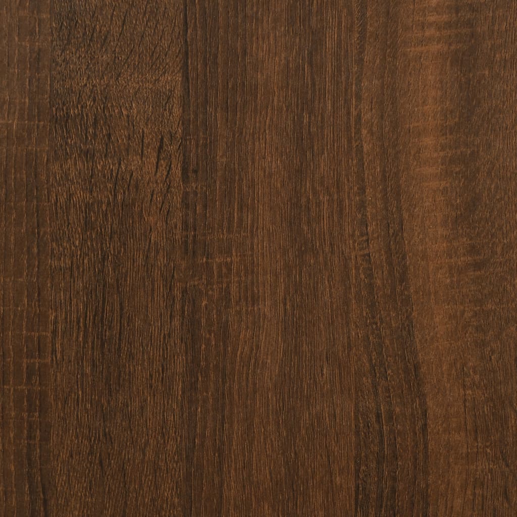 Bookcase 3 Shelves Brown Oak Look 40x30x86cm Wood Material