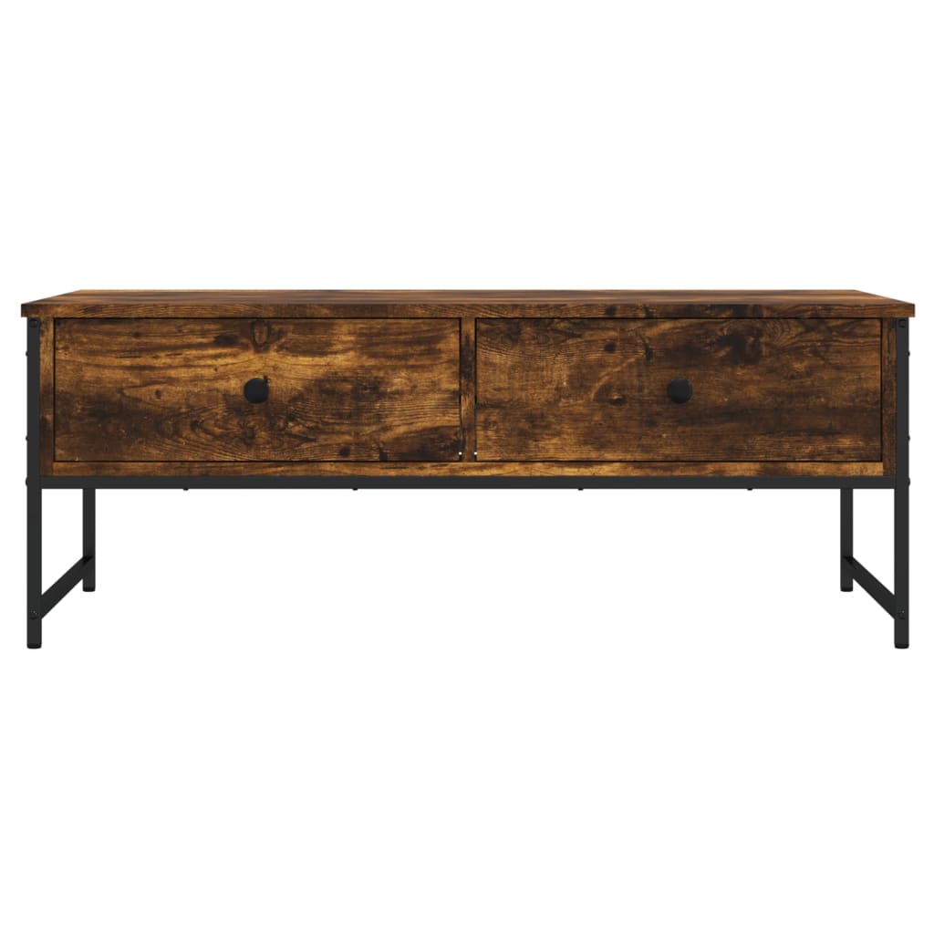 Coffee table smoked oak 101x49x39.5 cm wood material