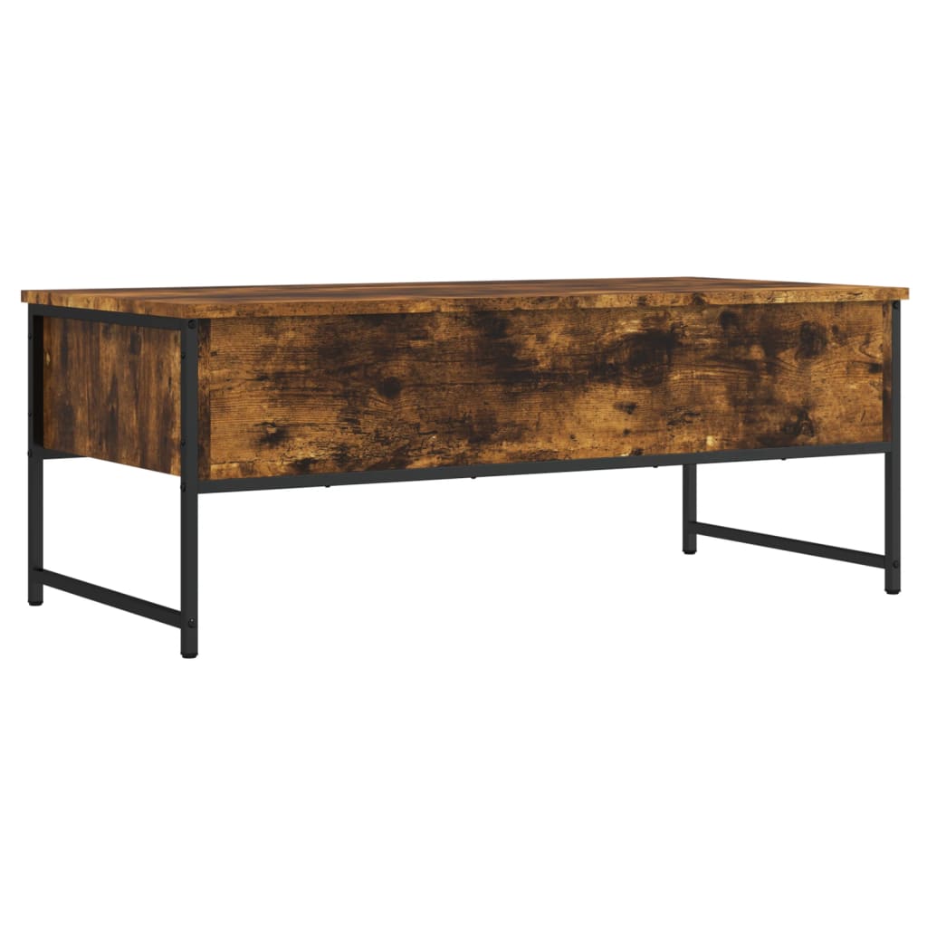 Coffee table smoked oak 101x49x39.5 cm wood material