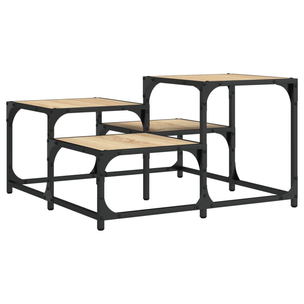 Coffee table Sonoma oak 68x68x40 cm wood material