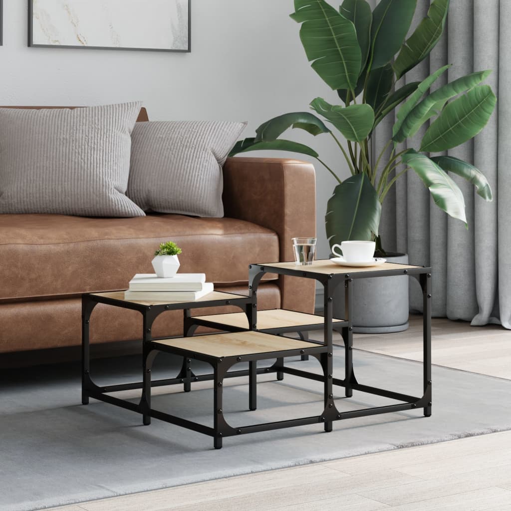 Coffee table Sonoma oak 68x68x40 cm wood material
