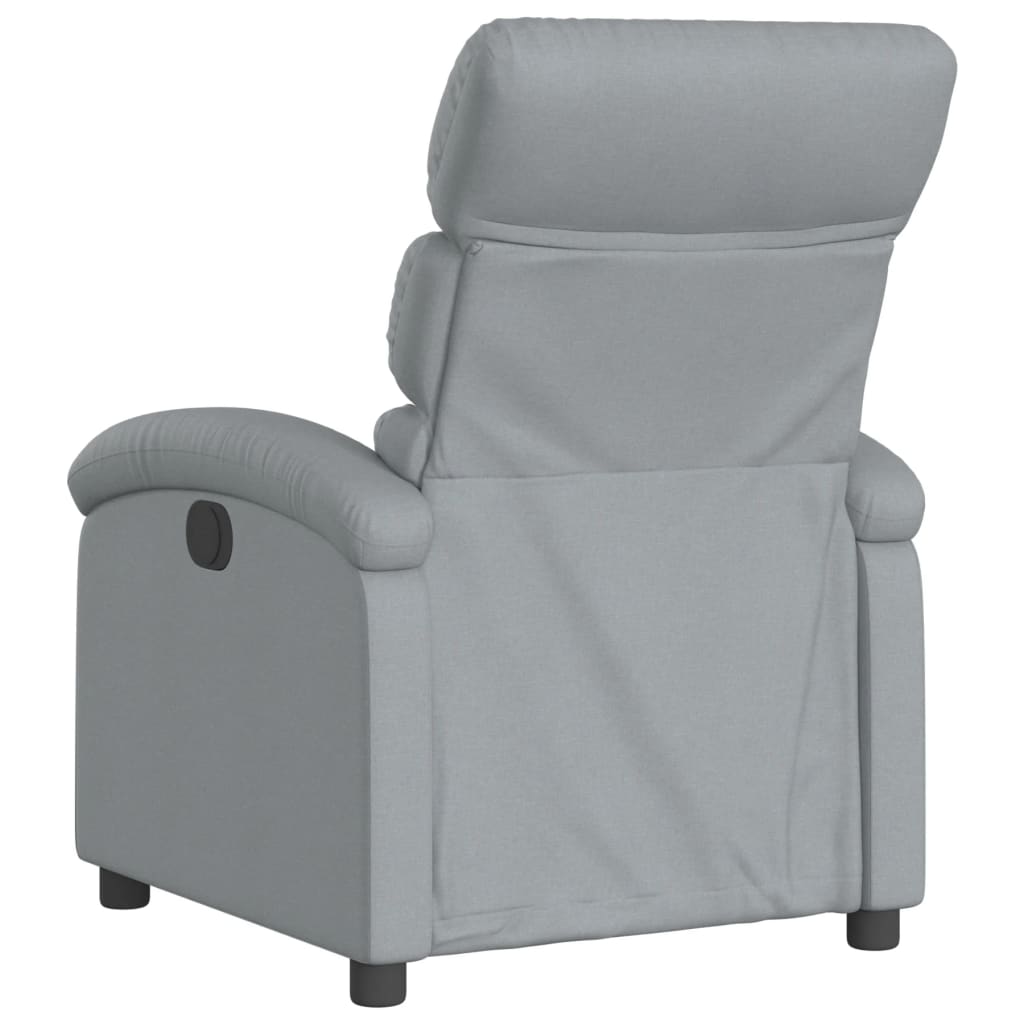 Fauteuil de relaxation tissu gris clair