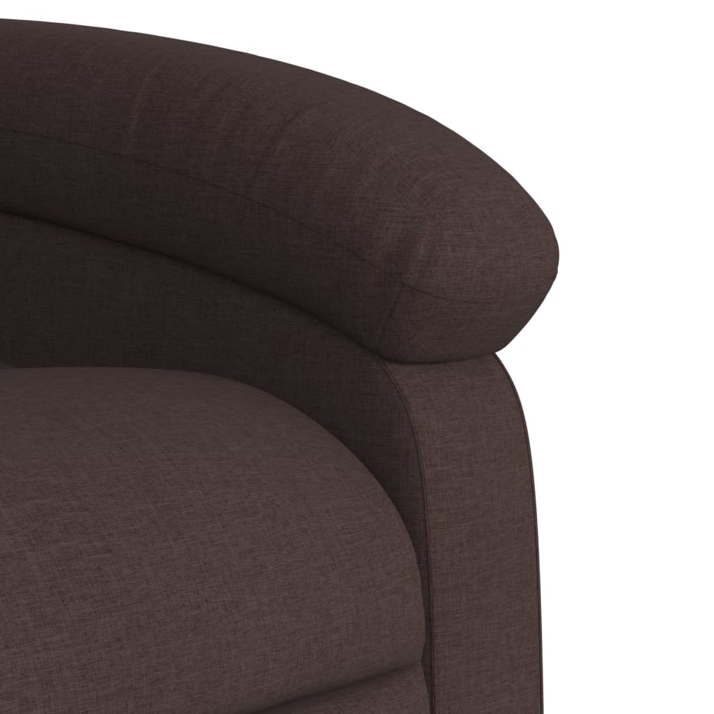 Fauteuil de massage tissu marron foncé