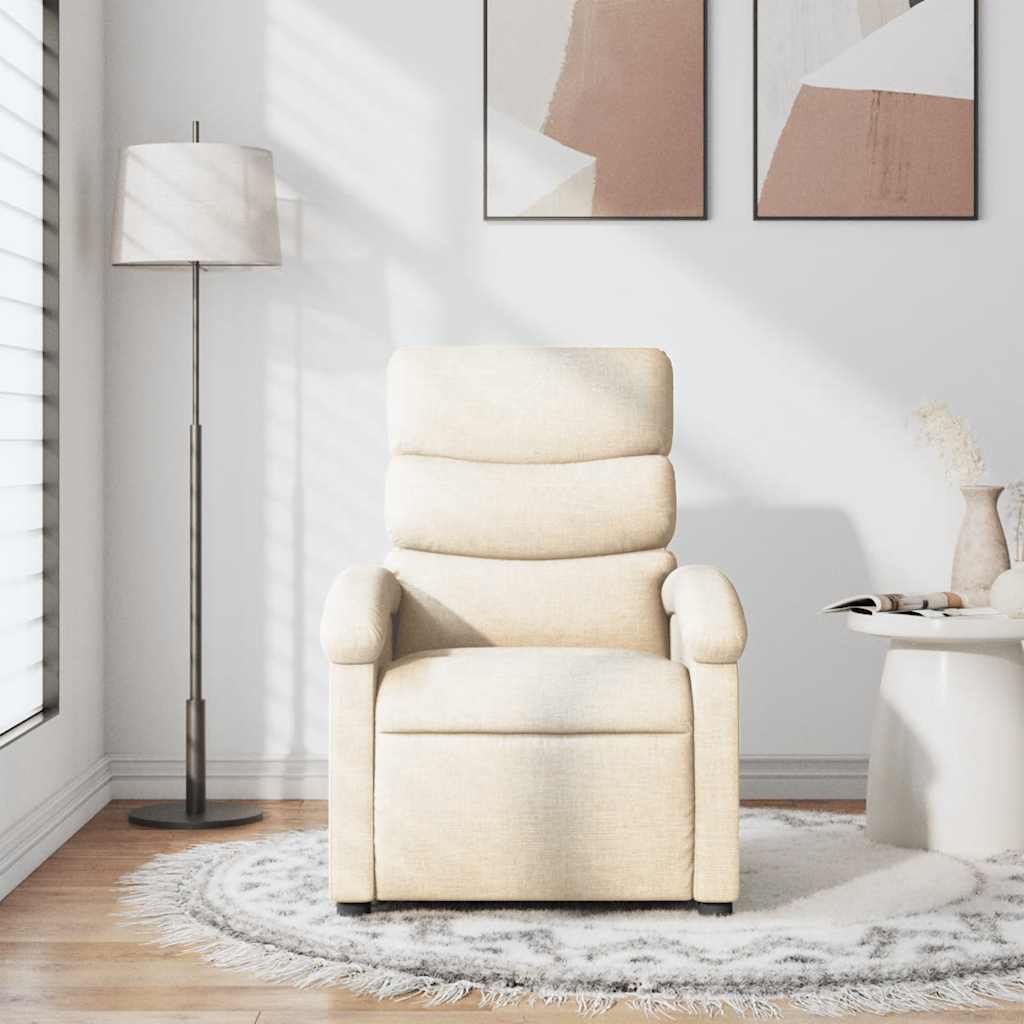 Fauteuil de massage tissu crème