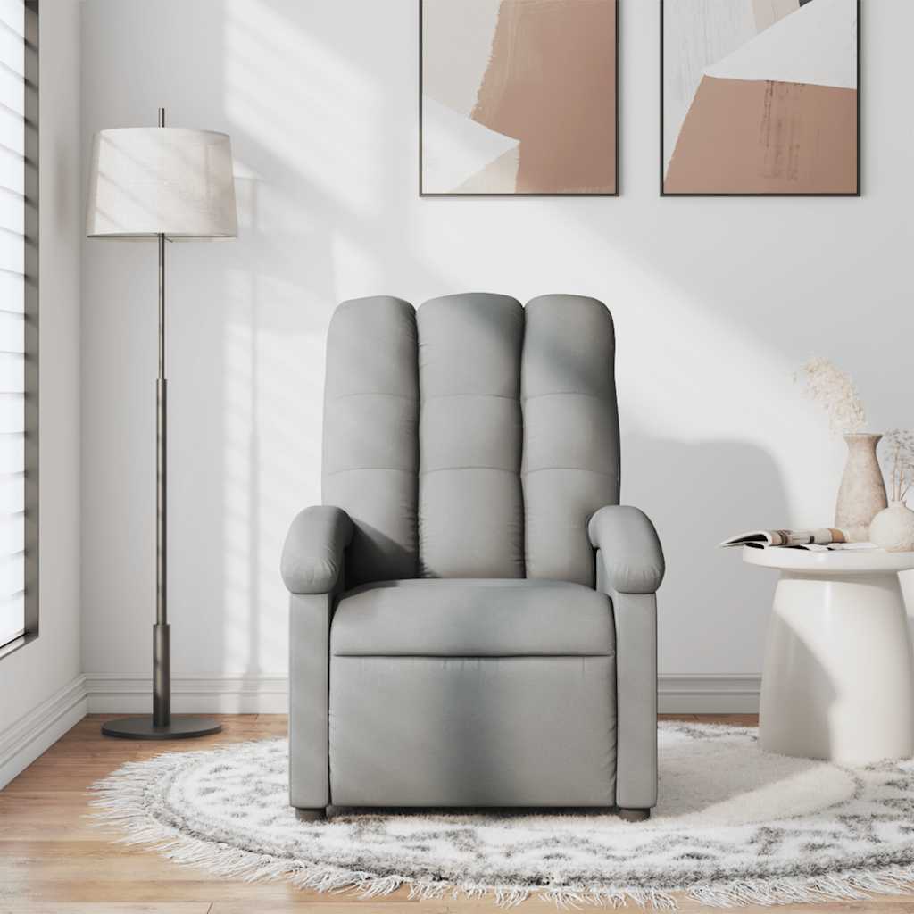 Fauteuil de massage tissu gris clair