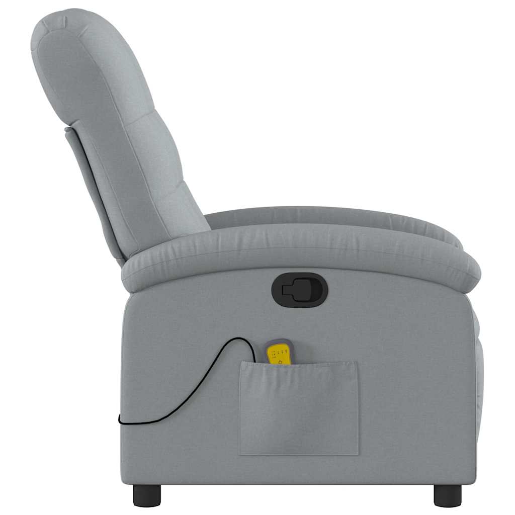 Fauteuil de massage tissu gris clair