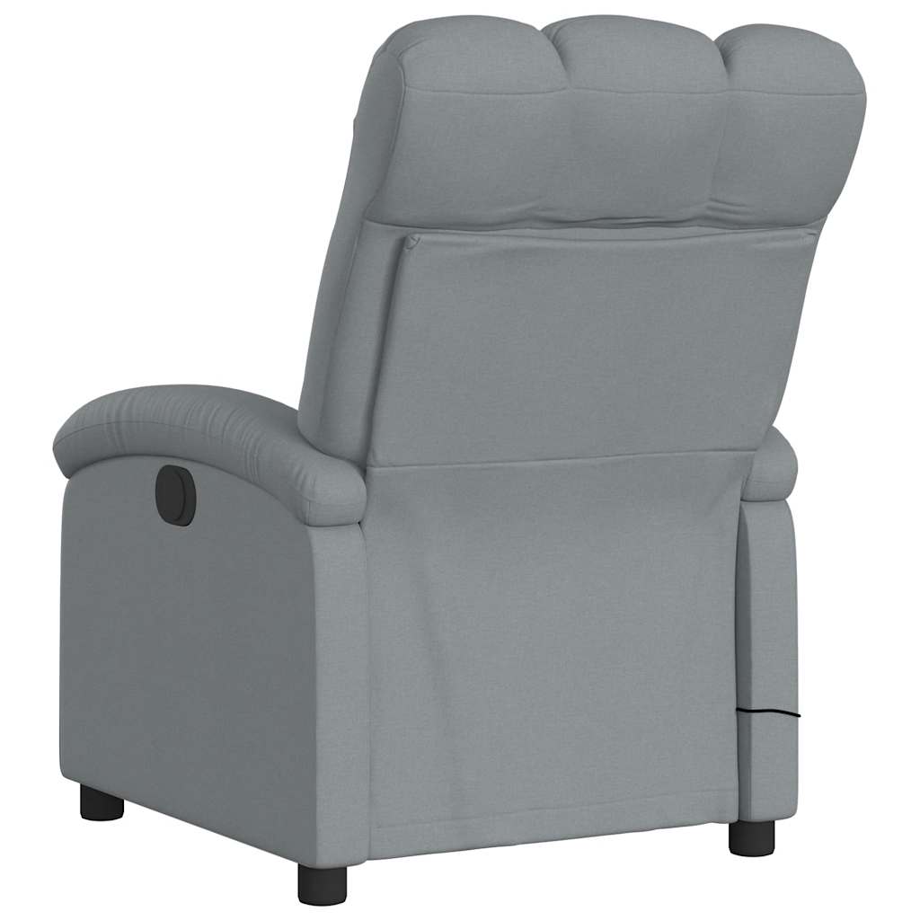 Fauteuil de massage tissu gris clair