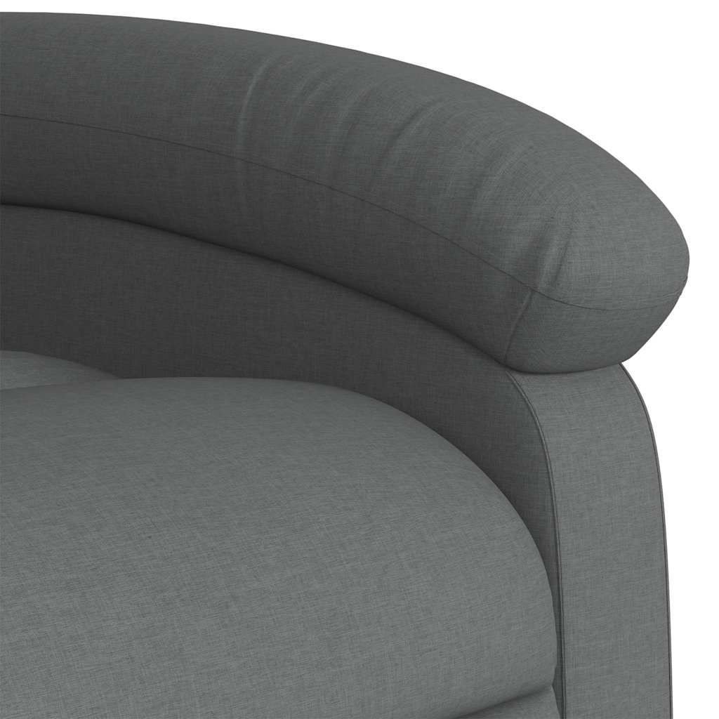 Fauteuil de massage tissu gris foncé