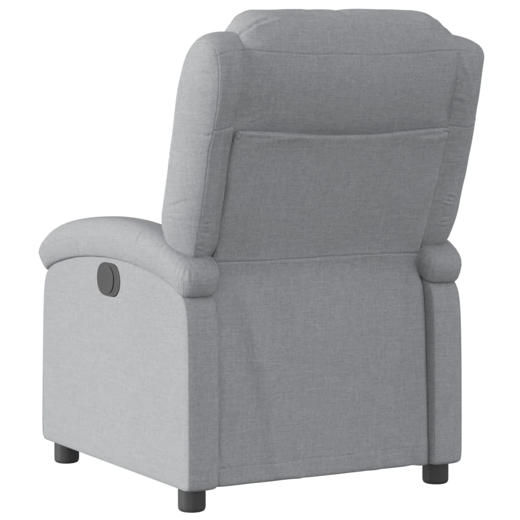 Fauteuil de relaxation tissu gris clair