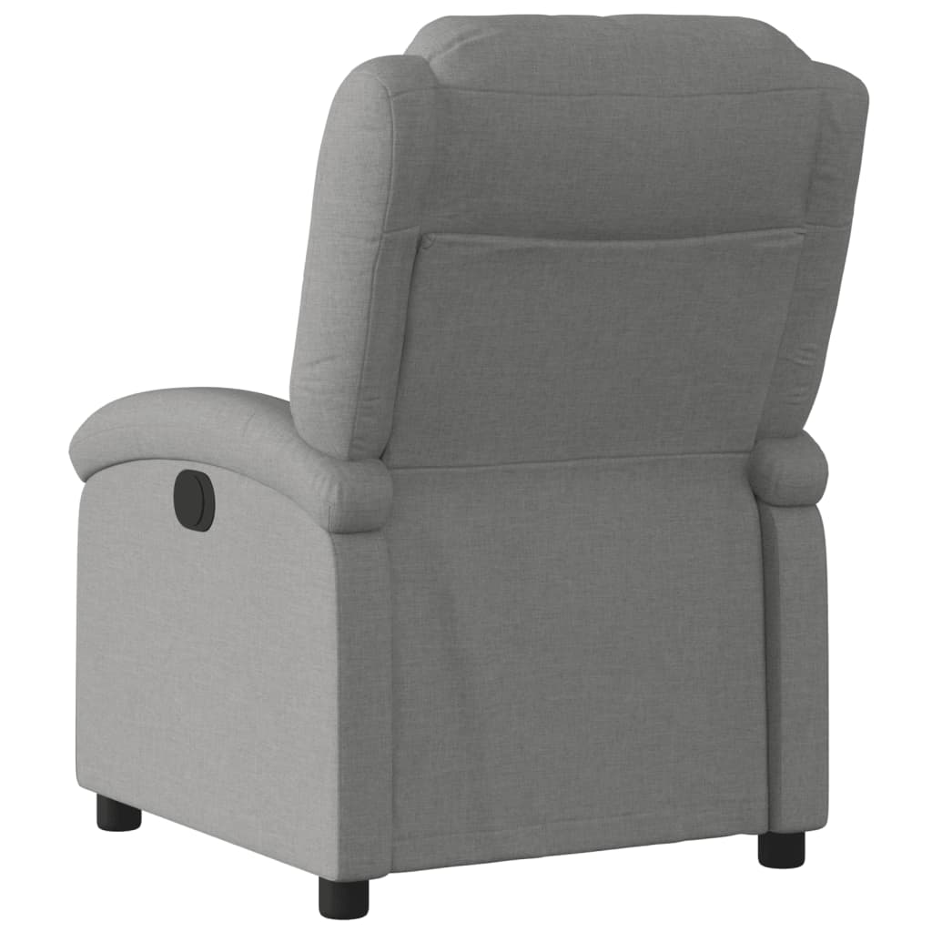 Fauteuil de relaxation tissu gris foncé