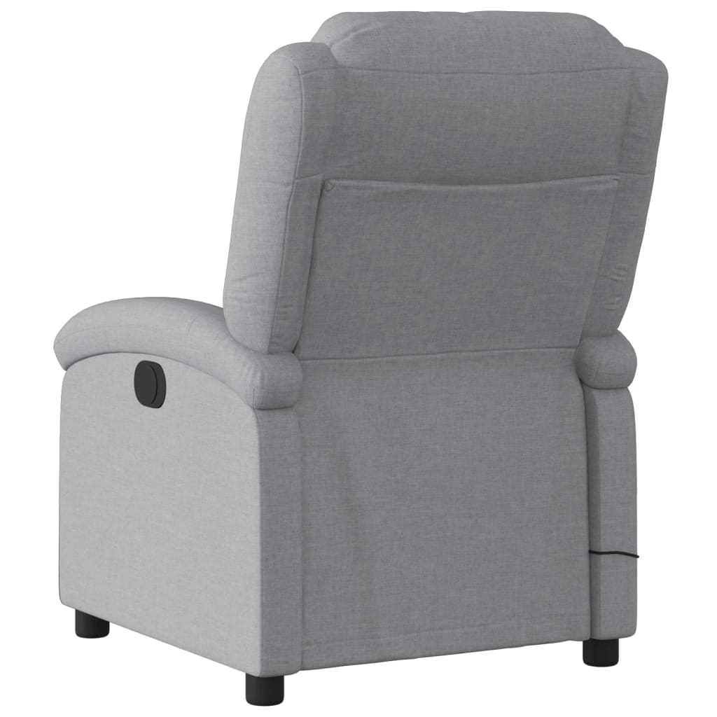 Fauteuil de massage tissu gris clair