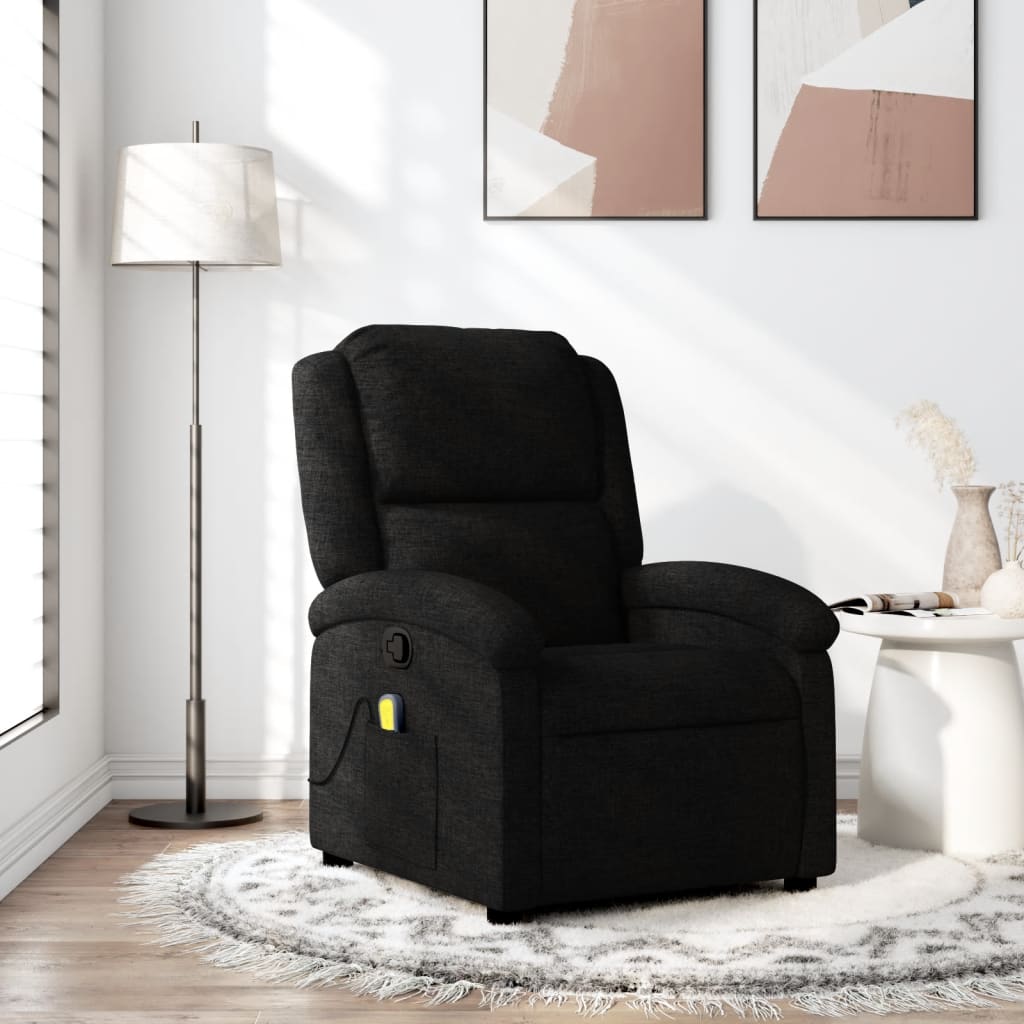 Fauteuil de massage tissu noir