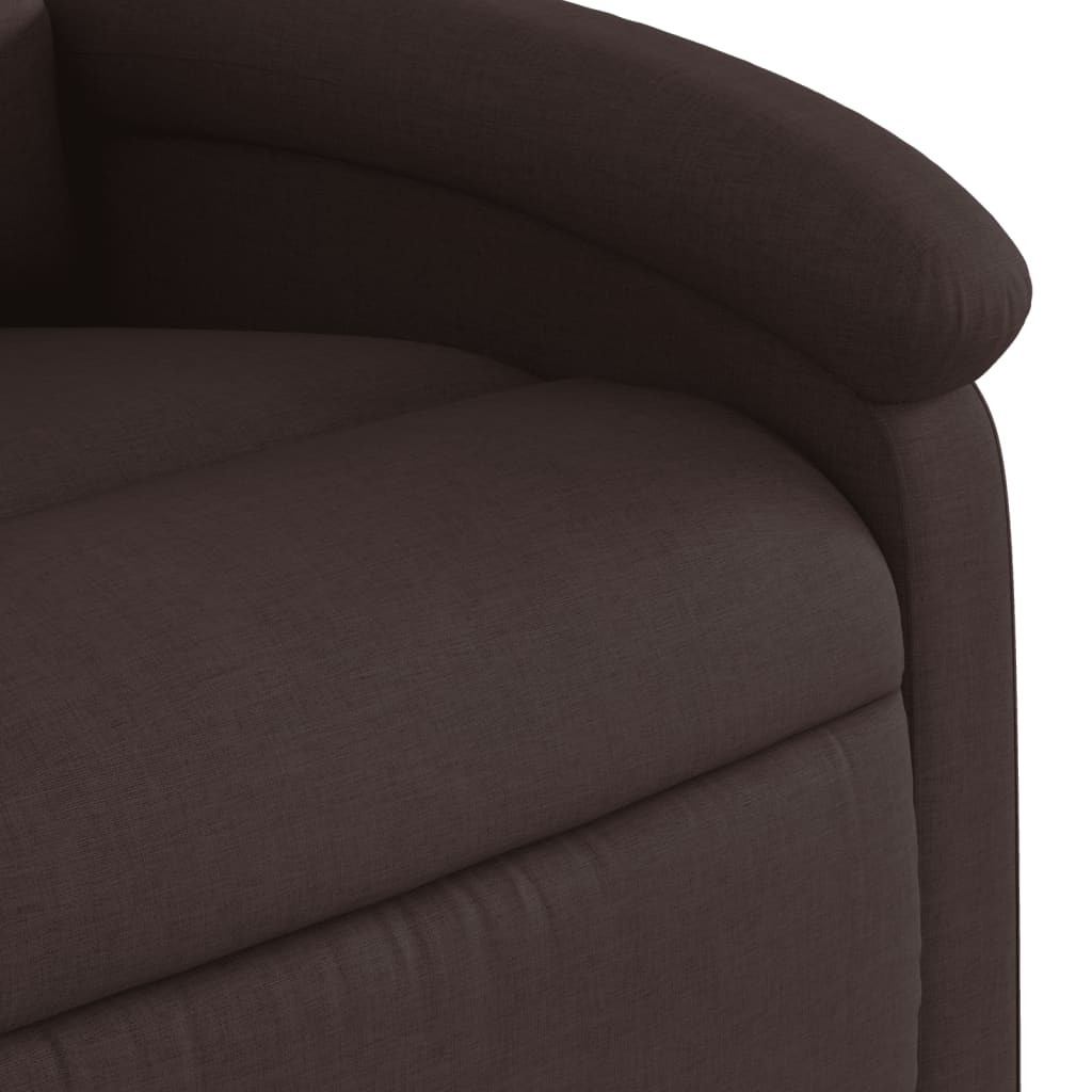 Fauteuil de massage tissu marron foncé