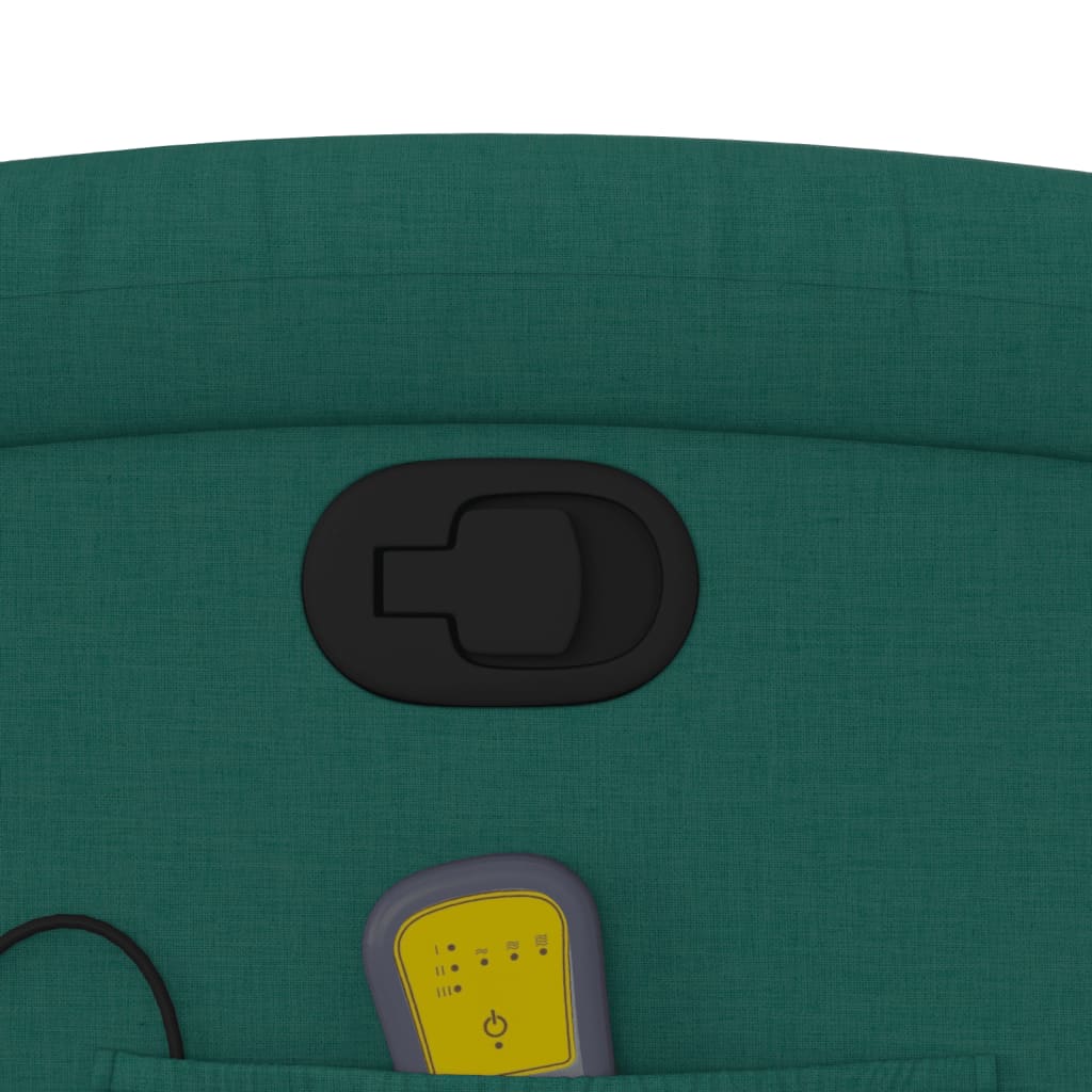 Fauteuil de massage tissu vert foncé